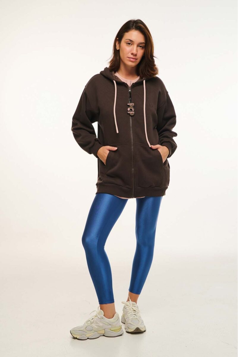 4265009010-1-1050x1574 UNISEX ΖΑΚΕΤΑ ΜΕ ΦΕΡΜΟΥΑΡ ΚΑΙ ΚΕΝΤΗΜΑ brown - Image 1