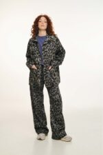 ΓΥΝΑΙΚΕΙΑ JEAN ΖΑΚΕΤΑ ΜΕ ΚΕΝΤΗΜΑ - LEOPARD BROWN - Image 3