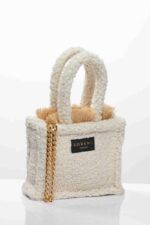TEDDY BEIGE MINI TOTE BAG - Image 3
