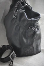 Nefeli Δερμάτινο Pouch - Black - Image 2