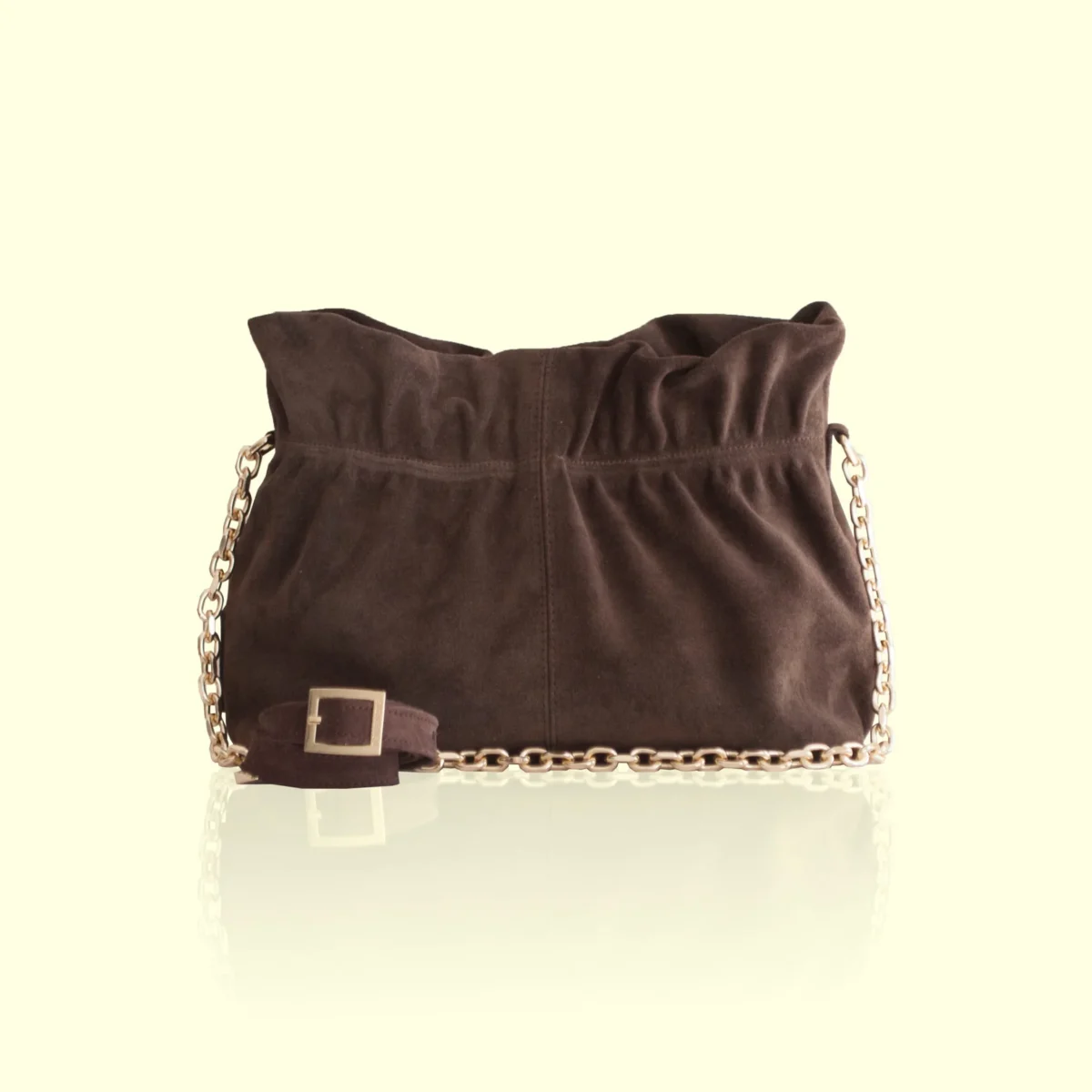 NEFELI_CHOCOLATE_SUEDE_1728x Nefeli Suede Δερμάτινο Pouch - Chocolate - Image 1