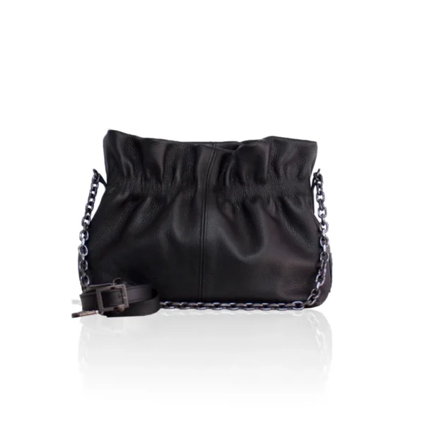 Nefeli Δερμάτινο Pouch - Black