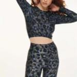 Γυναικείο εμπριμέ crop top leopard