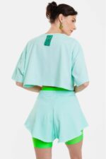 ΓΥΝΑΙΚΕΙΟ CROP TOP ΜΕ ΑΝΑΓΛΥΦΟ - BUBBLE mint - Image 4
