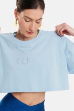 ΓΥΝΑΙΚΕΙΟ CROP TOP ΜΕ ΑΝΑΓΛΥΦΟ - BUBBLE sky blue